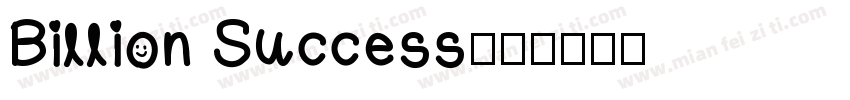 Billion Success字体转换